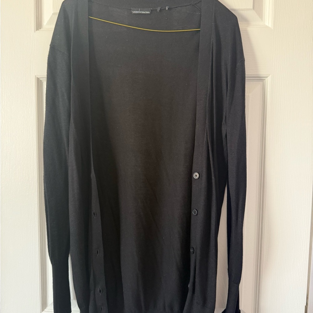 Black Cardigan Sweater